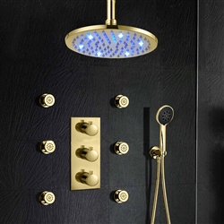 Champagne Bronze Shower Fixtures